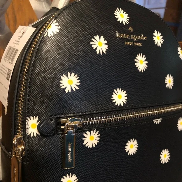 NWT-Kate Spade-Perry Leather Small Backpack-Daisy?Blooms  display picture 1